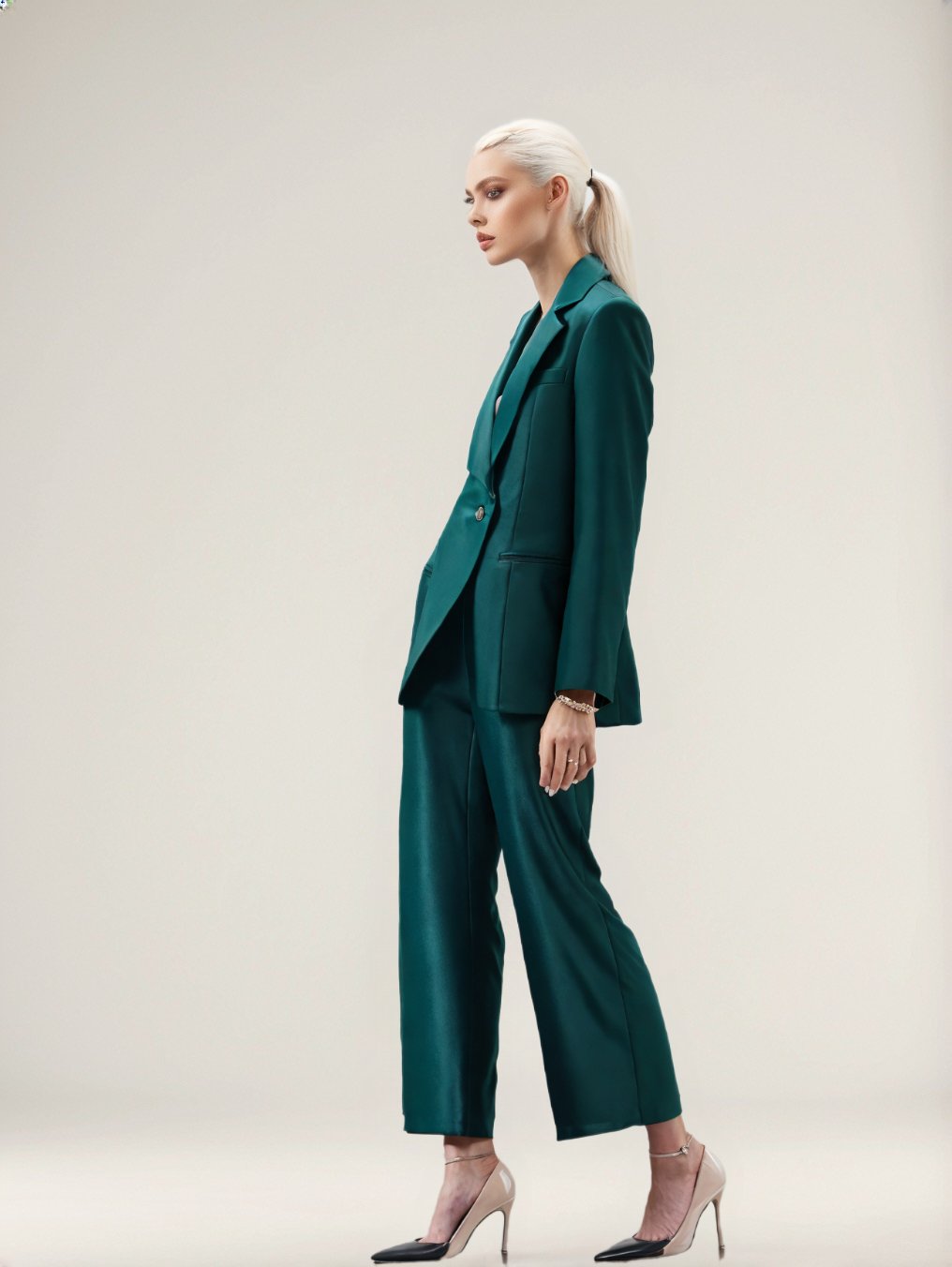 2024ZAR * Spring/Summer New Women's Fashion and Casual European and American Style One Button Suit Coat and Pants Set