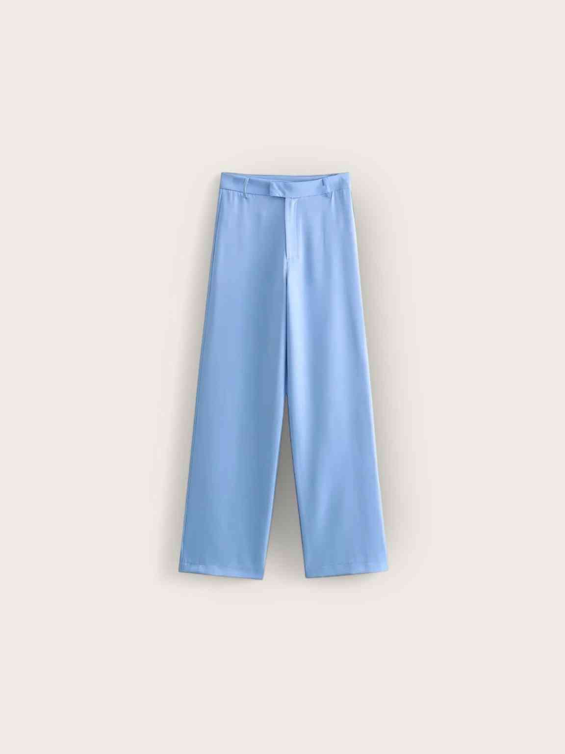 2024ZAR * Spring New Product Women's Casual Single Button Suit Coat Straight Leg Pants Suit Set