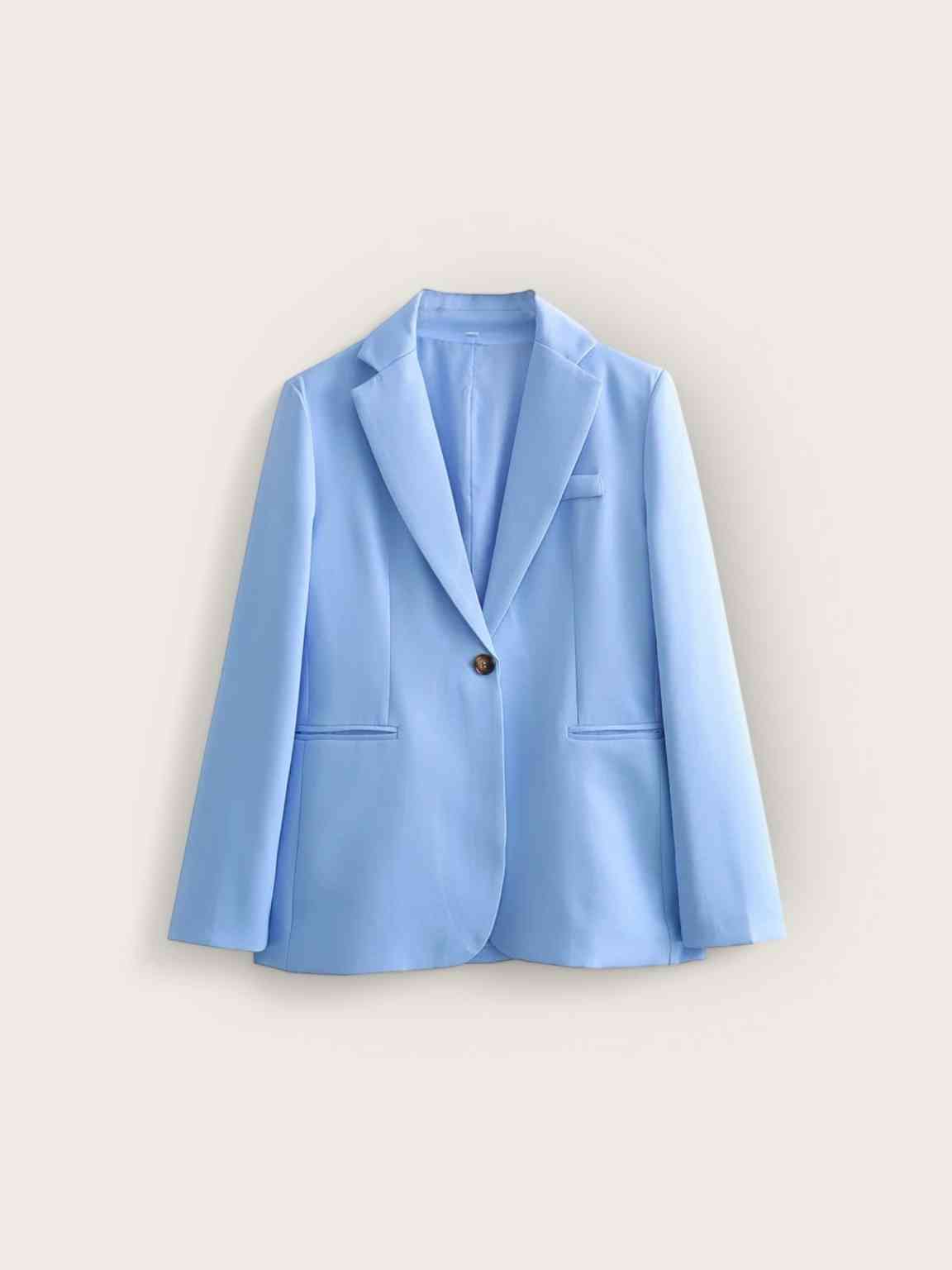 2024ZAR * Spring New Product Women's Casual Single Button Suit Coat Straight Leg Pants Suit Set