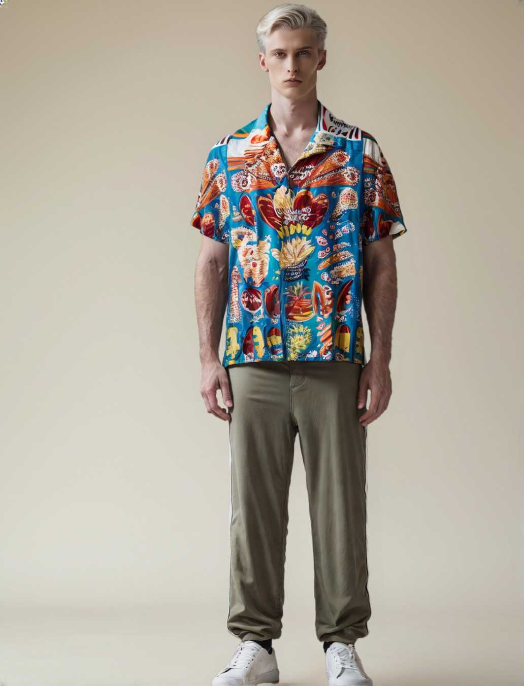 2024 Trendy Cool Fashion Ice Cream Shirts Beach Party 3d Print Hawaiian Shirt unisex Short Sleeve Oversized Blouse Lapel Shirts