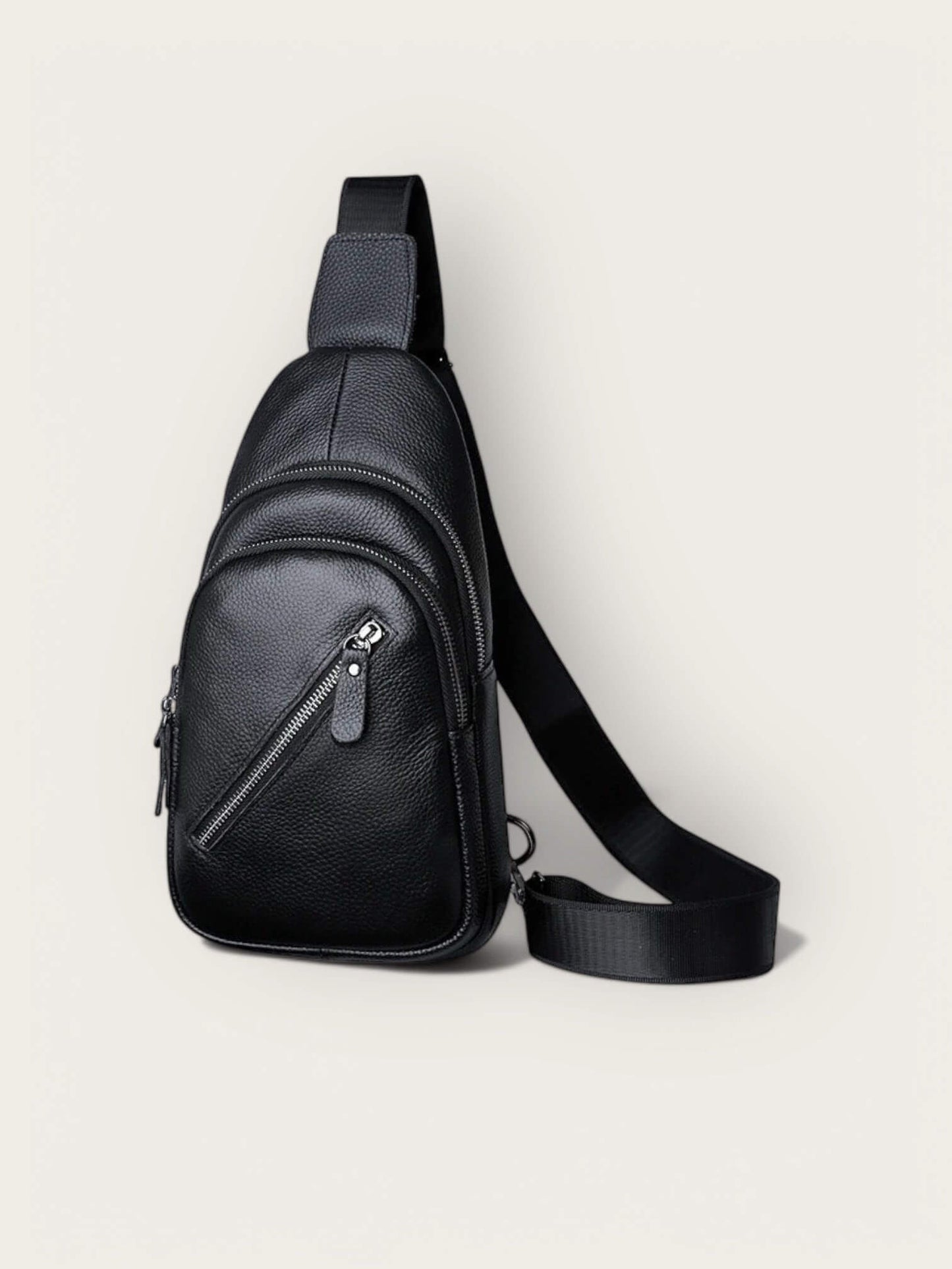 100% Genuine Leather Men Chest Bag Male Shoulder Bag Messenger Bag Casual Crossbody Bag Fashion Men's Purity Handbag